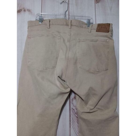 Polo‎ Ralph Lauren Jeans Men's 40 30 Beige Straight Leg - Picture 4 of 8